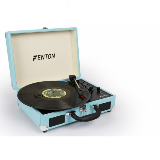 Pick-up Fenton RP115 102.106 Bluetooth, piele PU, albastru deschis