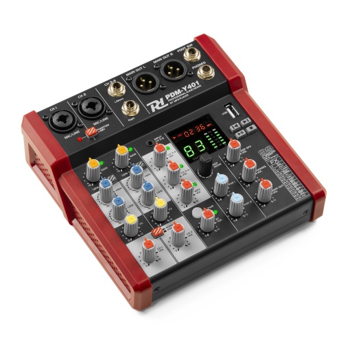 Power Dynamics PDM-Y401 Mixer pasiv cu 4 canale, Bluetooth/USB