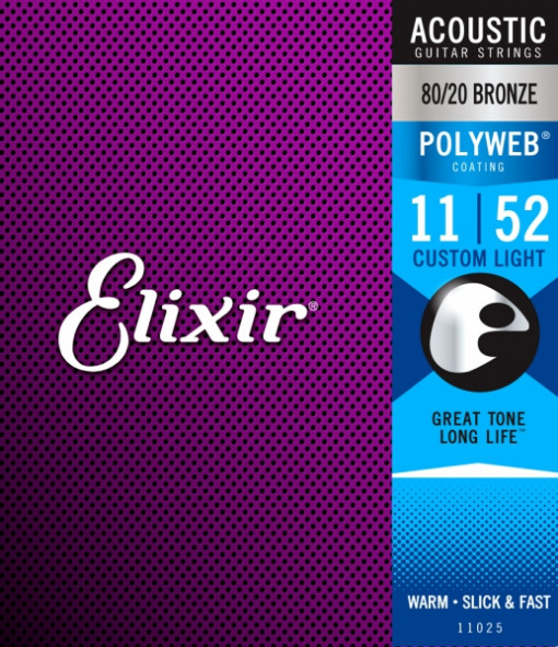 Elixir Polyweb Acoustic 80/20 Custom Light