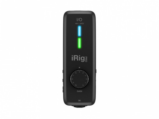 IK Multimedia iRig PRO I/O - interfata audio/MIDI universala ultra-compacta pentru iPhone, iPad, Android si Mac/PC