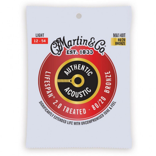 Martin MA140T 80/20 Lifespan 2.0 Light - Corzi Chitara Acustica 12-54