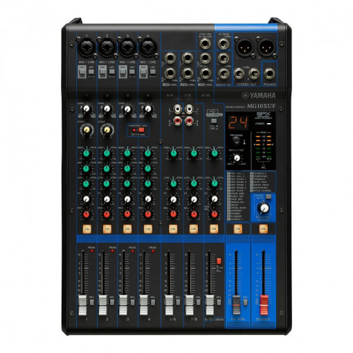 Mixer audio Yamaha MG10XU F 10 canale, procesor efecte, interfata USB