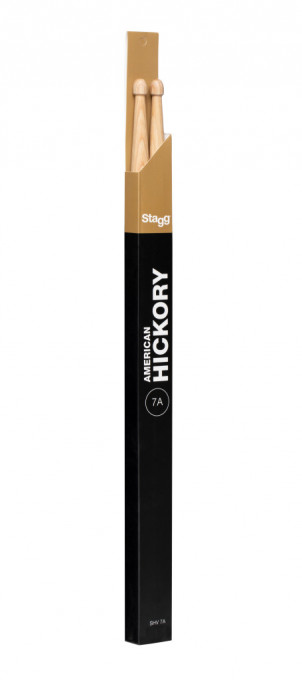 Pereche de Hickory Sticks, seria V / 7A- Wooden Tip