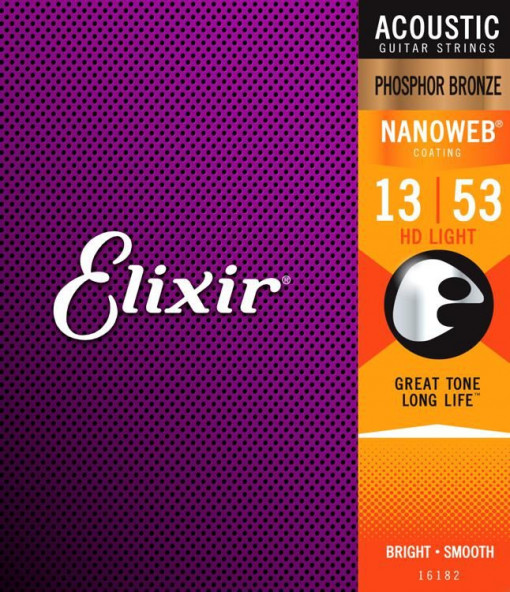 Elixir Nanoweb Ph/Bronze HD 13-53 - Set Corzi Chitara Acustica