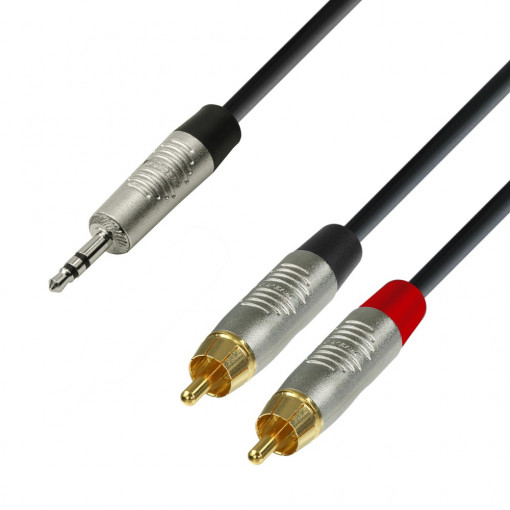 Adam Hall 4Star 3.5 Jack Stereo-2RCA 3m