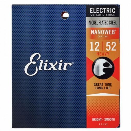 Elixir Nanoweb 12-52 - Set corzi chitara electrica