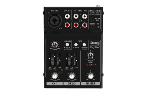 Mixer audio Stage-Line MMX-11USB 2 canale, interfata usb
