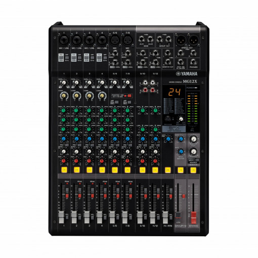 Mixer audio Yamaha MG12X 12 canale, procesor efecte, interfata USB