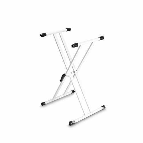 Stativ orga electronica Gravity KSX2W dublu X alb