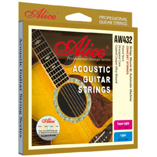Corzi chitara acustica Alice AW432