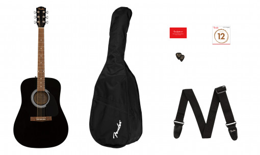 Fender FA-115 Dreadnought Pack V2 Black
