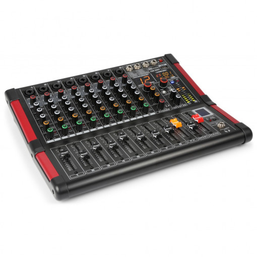 Power Dynamics Mixer analog pasiv 8 x canale USB / Bluetooth DSP