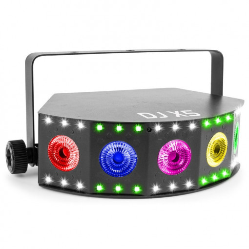 Efect lumini DMX LED DJ X5 cu Stroboscop