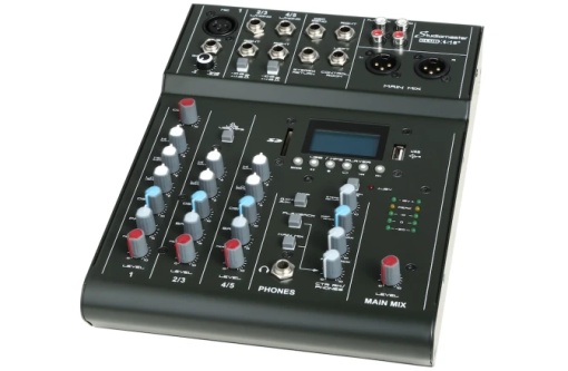 Studiomaster CLUB XS5+ mixer audio 5 canale, bluetooth, procesor efecte, interfata USB