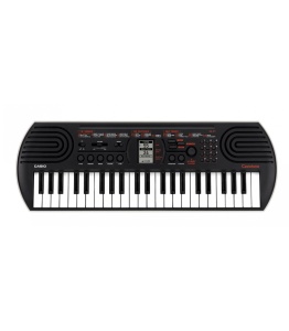 Casio SA-81 mini orgă portabilă cu 44 de clape, 100 de tonuri și 50 de ritmuri, ideală pentru copii și începători