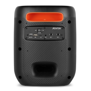 Fenton TRACK160 – Boxă portabilă cu acumulator, LED, 6.5", 30W RMS, Bluetooth/USB/SD - Img 7