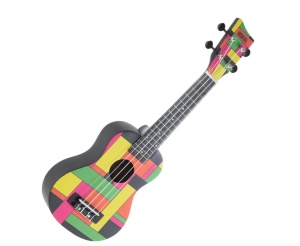 GEWA Manoa Black Neon Soprano Ukulele