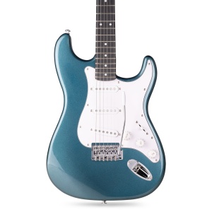 GigKit Stratocaster Albastru cu amplificator 40W – Set chitară electrică ideal pentru începători - Img 2