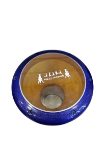 K&N Darbuka Egypt albastru 22x48 cm – Darbuka orientală din aluminiu cu husă și față de rezervă, fabricată în Turcia - Img 2