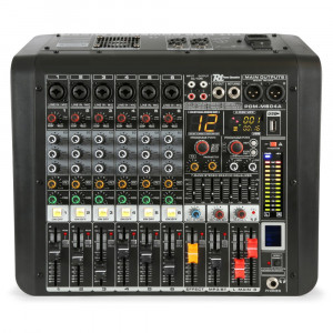 Mixer cu amplificare Power Dynamics PDM-M604A 2x200W, bluetooth, 6 canale