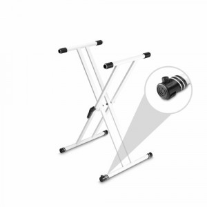 Stativ orga electronica Gravity KSX2W dublu X alb