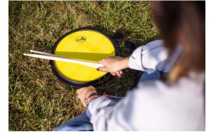 Tamburo Practice PAD 12 Inchi cu suprafață din cauciuc și bază din placaj – ideal pentru exersat silențios