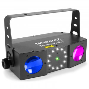Terminator IV Efect disco cu LED Double Moon cu laser si strobe BeamZ - Img 1