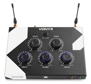 Vonyx AV510 Mixer de karaoke 103.115, 2 microfoane incluse 001