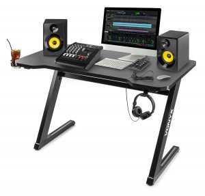 Vonyx DB15 - masă de studio și DJ, formă de Z, 120x60x75 cm, 50kg - Img 3