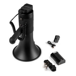 Vonyx MEG075 portavoce cu acumulator, 952.024, 75W, 1300m, Bluetooth/USB/SD, negru mat - Img 8