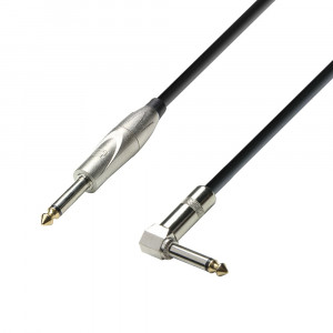 Adam Hall K3IPR0300 - cablu instrument jack mono 6.3mm la jack mono in unghi 6.3mm