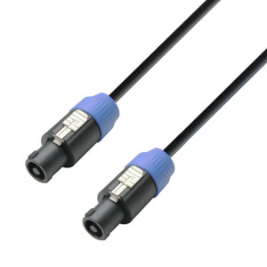 Adam Hall K3S225SS0500 Cablu boxe profesional 2x2.5 mm² cu conectori 4 poli – 5 metri - Img 1