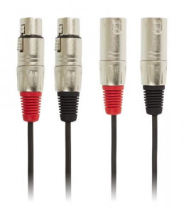 ADAM HALL K3TMF0300 - cablu audio 2 x XLR tata la 2 x XLR mama 3m