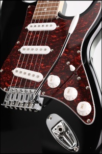 Arrow Tonecaster ST 111 Abyss Black Rosewood/T-shell - Chitara Electrica SSS Stratocaster - Img 3