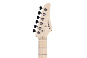 Arrow Tonecaster ST 111 Oceanic Maple/White - Chitară electrică tip Stratocaster, 3 doze single-coil, gât din arțar canadian - Img 5