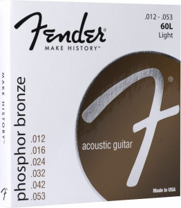 Corzi chitara acustica Fender 60L Fosfor Bronz 12-53