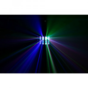 Efect Magic1 Derby LED 9x 3W RGBAWP cu stroboscop 6x Uv/White LED 2 in 1 DMX - Img 2