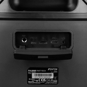 Fenton PULSE65 – Boxă portabilă cu acumulator, IPX4, LED, 2x6.5", 60W RMS, Bluetooth/USB/SD 178.576 - Img 9