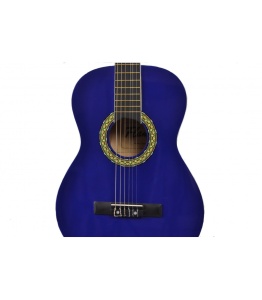 Flame CG 821 BL – Chitară clasică 3/4 pentru începători, lemn de tei, culoare albastră - Img 2