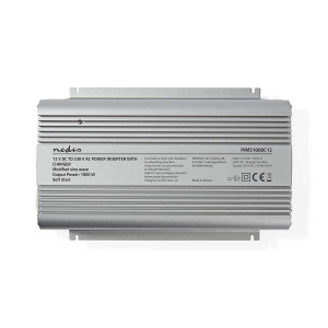 Invertor tensiune cu unda sinusoidala modificata 12V DC - 230V AC 1000W 2x iesire Schuko Nedis - Img 4