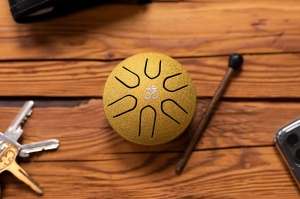 Meinl Pocket Steel Tongue Drum 3" – La Major (A Major), Gold Om Edition