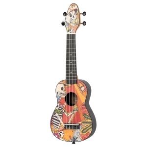 Ortega Keiki® K2-EM Ukulele Soprano Set – Ediția "El Muerto" - Img 3