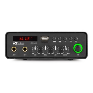 Power Dynamics PDC30 952.044 Amplificator, 30W RMS, Bluetooth/USB/SD, alimentare 12V - Img 2
