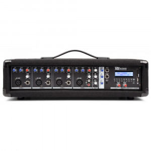 Power Dynamics PDM-C405A – Mixer activ 4 canale, Bluetooth/USB/SD, 150W RMS