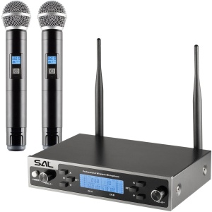 SAL MVN610 - set UHF cu două microfoane de mână