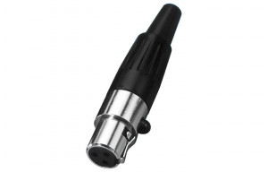 Stage Line XLR-307/J - Conector Mini XLR mamă cu 3 pini și sistem de blocare