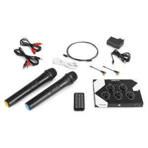 Vonyx AV510 Mixer de karaoke 103.115, 2 microfoane incluse 001