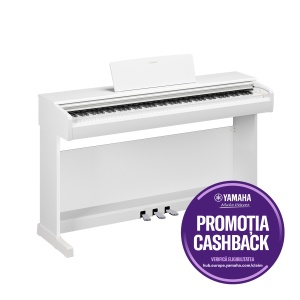 Yamaha Arius YDP-146 White – Pianină digitală cu 88 clape GHS și sunet CFX Grand Piano
