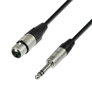 Adam Hall Cables K4BFV0500 Cablu XLR Mama – Jack Stereo TRS Balansat 5 m