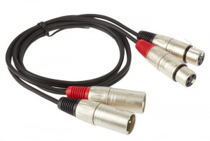 ADAM HALL K3TMF0300 - cablu audio 2 x XLR tata la 2 x XLR mama 3m